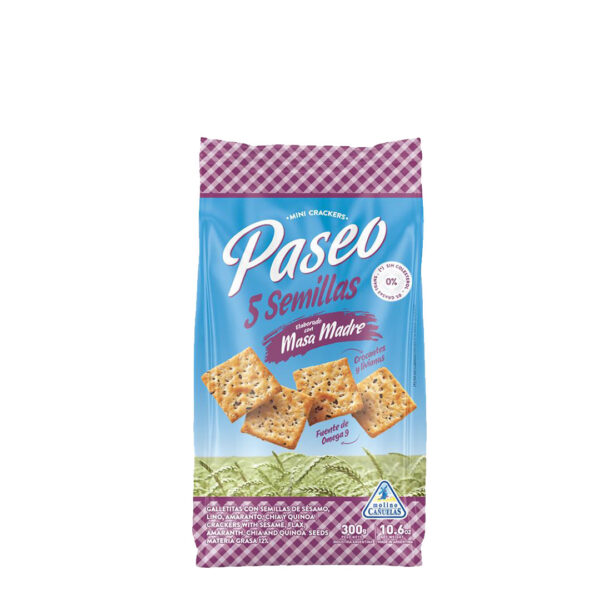 PASEO MINI CRECKERS 5 SEMILLAS 250g