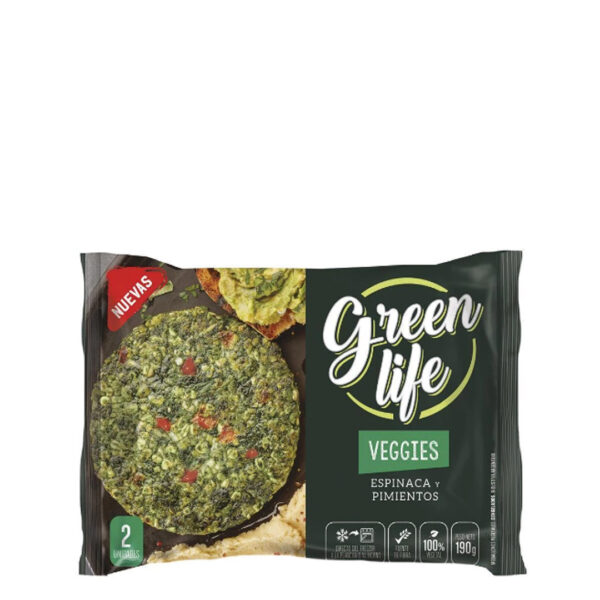 GREEN LIFE VEGGIES ESPINACA Y PIMIENTOS 4u