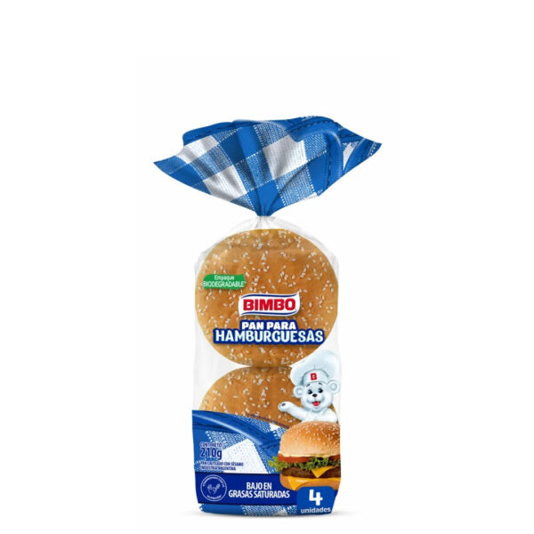PAN DE HAMBURGUESAS BIMBO 4U
