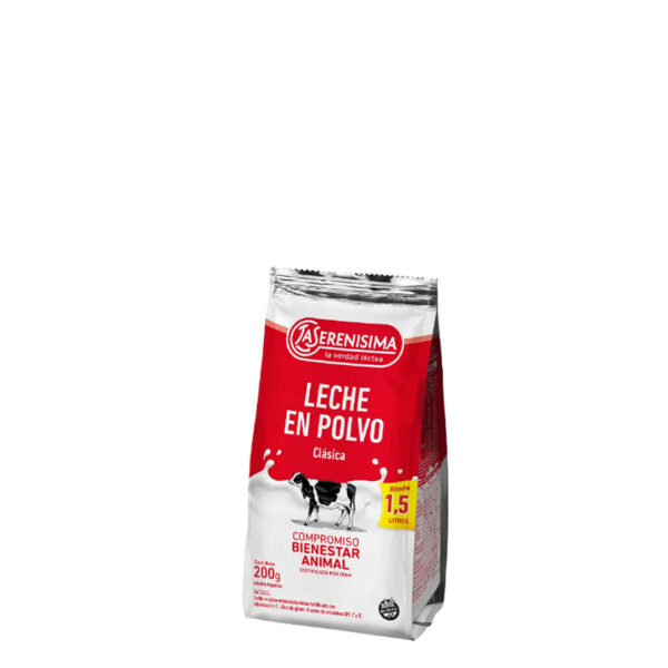 LECHE POLVO ENTERA LA SERENISIMA  200 G