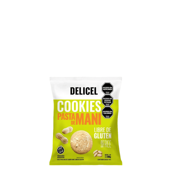 DELICEL COOKIES PASTA DE MANI 200g