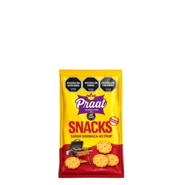 PRAAT SNACKS BARBACOA-KETCHUP 55G